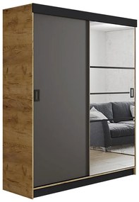 Skriňa Retro 138 6L craft / Dvierka grafit