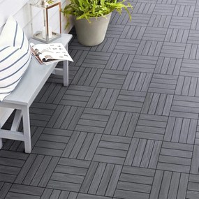 Multy Home Gumová dlaždica ARISTA Wood 30 x 30 cm, sivá