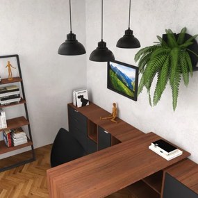 Luster na lanku SVEN 3xE27/15W/230V čierna