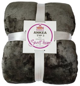 Obojstranná deka, sivá, 200x220, ANKEA TYP 3