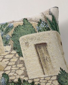 Karin - jednoduchá obliečka, 60x40cm farba produktu béžová látka zapletaná, vzorované