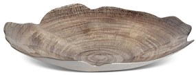 DEKORAČNÝ SKLENENÝ TANIER PARI (04) 43X41X8 CM HNEDÁ