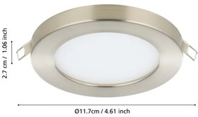 Eglo 900933 - LED zapustené stropné svietidlo FUEVA FLEX LED/5,5W/230V 3000K chróm
