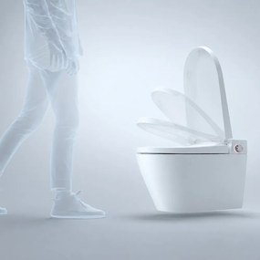 Mereo Mereo, WC s integrovaným elektronickým bidetom, RIMLESS, 592x380x430 mm, keramické, so sedátkom, MER-VSD110S2