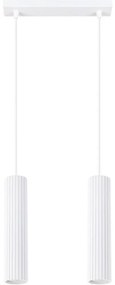 Sollux SL.1536 - Luster na lanku KARBON 2xGU10/10W/230V biela