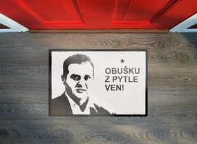 GDmats, Predložka Obušku z vreca von 40x60 cm, 40x60, čiernobiela