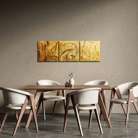 Obraz - Klasy obilia (s hodinami) (90x30 cm)