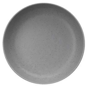 12-dielna jedálenská súprava, sivá/porcelán