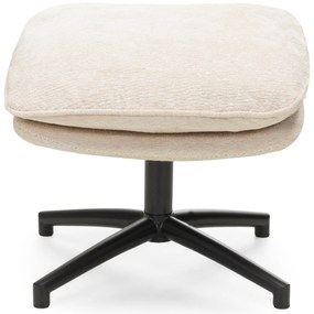 Otočné relaxační křeslo VERANO s podnožkou béžové