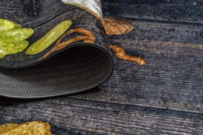 Protišmykový koberec / behúň ANDRE 9009 hnedý / žltý