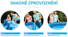 Intex | Bazén Tampa 3,05x0,76 m s kartušovou filtráciou a príslušenstvom | 19900029