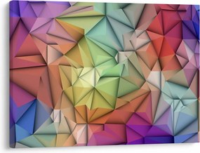 Obraz - Polygonálna abstrakcia (70x50 cm)