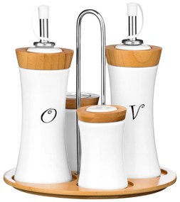 4-dielna sada na korenie a olej/ocot Premier Housewares Condiment