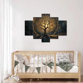 Obraz – Strom so zlatou aurou (150x105 cm)