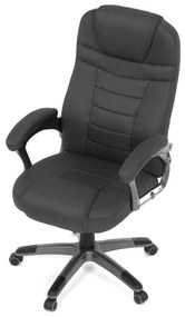 Kancelárske kreslo DEXTER — látka, sivá