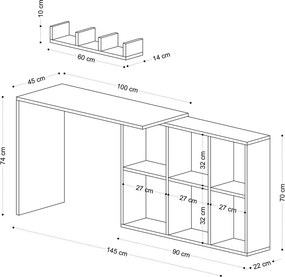 Pracovný stôl Jack White a Oak