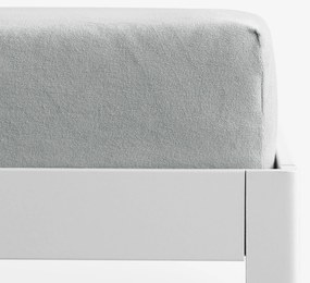 Goldea nepriepustná froté plachta s napínacou gumou - svetlo sivá 120 x 200 cm