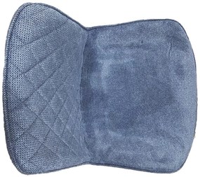 Jedálenská stolička Zoe, 2 kusy, oceľovo modrá