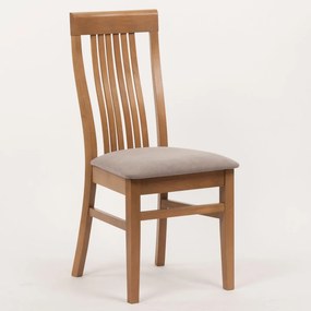 Stima Buková jedálenská stolička Takuna Vyberte odtieň ->: Dub Wotan, Vyberte látku ->: VELVET sivá 60