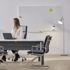 Toptabule.sk  Bezrámová magnetická tabuľa BIELA 200x100 cm