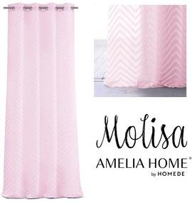 Záclona AmeliaHome Molisa ružová
