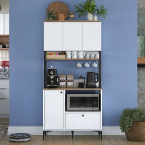 Skriňa Jesy Walnut and White