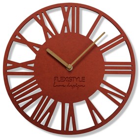 Nástenné hodiny Loft Piccolo z219-3-dx 30 cm, červená