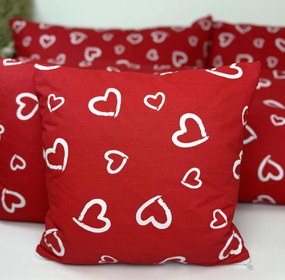 INTERMEDIC SK Obliečka na vankúš Heart Red 40x40 cm