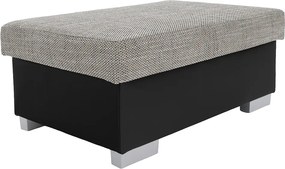 Taburetka T4 - sivá (Berlin 01) / čierna (Soft 11)