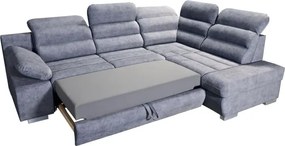 Sedacia súprava Denver, ľavá, šedá (country 19)