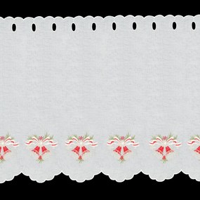 KRÁTKA ZÁCLONA NA PÚTKACH XMAS16 145X70 CM VZOROVANÁ