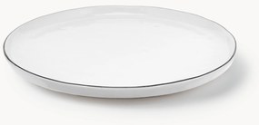Ručne vyrobený raňajkový tanier z porcelánu Salt, 4 ks