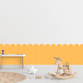 PIPPER. Oblúk - Žltá farba - textilná nálepka na stenu Farba: Tmavá, Veľkosť: 60 cm