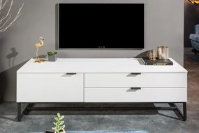 Moderný stolík pod TV X7 matná biela 140cm