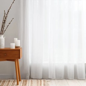 Voál biely hladký s olovkom ZAC-015 výška 365 cm Iba metráž