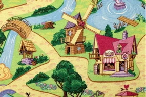 Detský metrážny koberec Candy Town