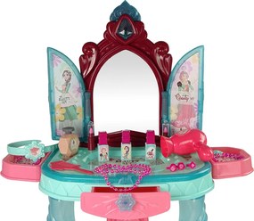 LEAN Toys Kozmetická súprava toaletný stolík so zrkadlom, svetlom, zvukom a šperkami