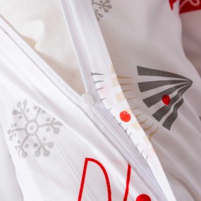 Obliečky z mikrovlákna JINGLE biele Rozmer obliečky: 70 x 90 cm | 140 x 220 cm