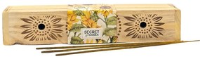 Arome Secret garden drevená krabička s vonnýmityčinkami Pure Bliss, 10 tyčiniek
