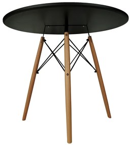 AKCIA Čierny jedálenský stôl OSLO 90x90 II. akosť