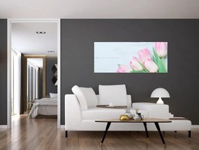 Obraz - Kytica tulipánov (120x50 cm)