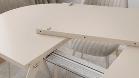 Mazzoni ALMO Kašmír / kašmírové nohy - OVÁLNY ROZKLADACÍ STÔL 120-220 cm PRE 10-12 OSÔB