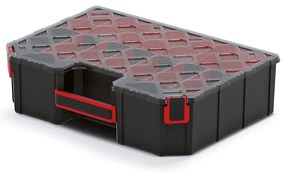 Kufríkový organizér 39 × 28,4 × 10,5 cm, kombinácia, čierna