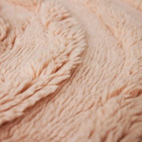 HK living Okrúhly vlnený koberec Soft Pink 150 cm
