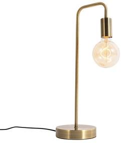 Moderná stolná lampa bronzová - Facil