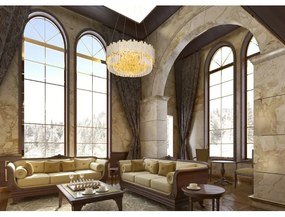 MAXLIGHT P0368 - Luster na lanku TREND 8xE14/40W/230V pr. 45 cm zlatá