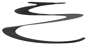 Tienidlo na lampu z ocele čierne 20 cm - Spiral