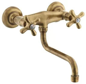 Umývadlová batéria Paffoni Ricordi s otočným ramienkom 150 mm bronz IR161BR