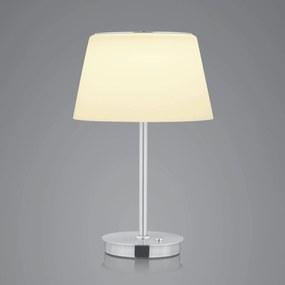 BANKAMP Conus stolová LED lampa, nikel