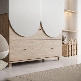 DVOJDVEROVÁ ŠATNÍKOVÁ SKRIŇA ELSA DO DETSKEJ IZBY KAŠMÍR 119 cm